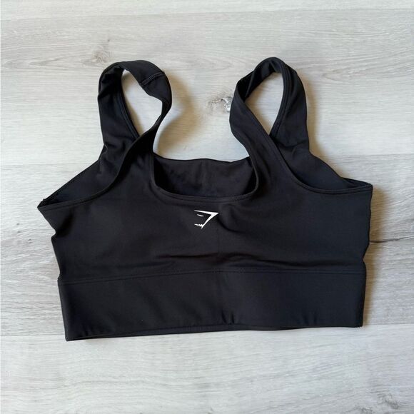 Gymshark Longline sports bra medium support Size Small Black NWT in packaging - Picture 6 of 7